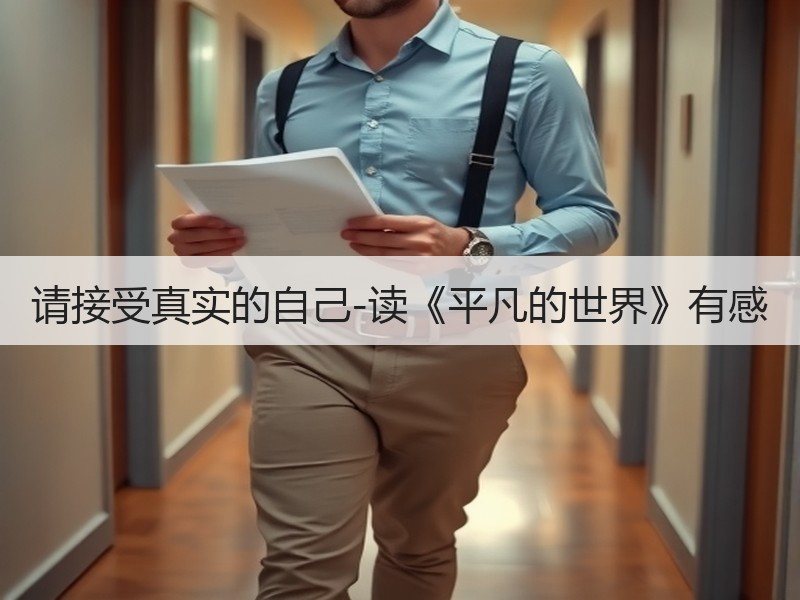 请接受真实的自己-读《平凡的世界》有感