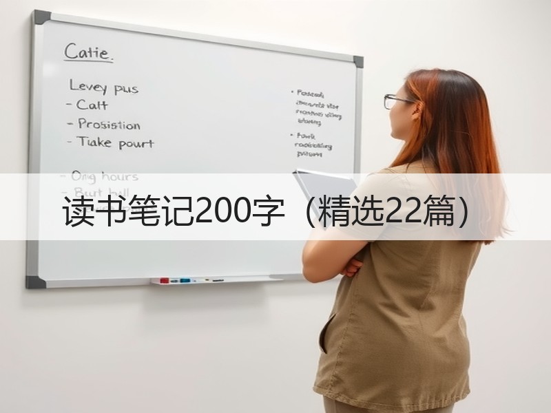 读书笔记200字（精选22篇）