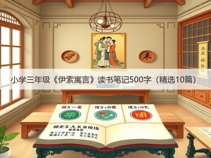 小学三年级《伊索寓言》读书笔记500字（精选10篇）