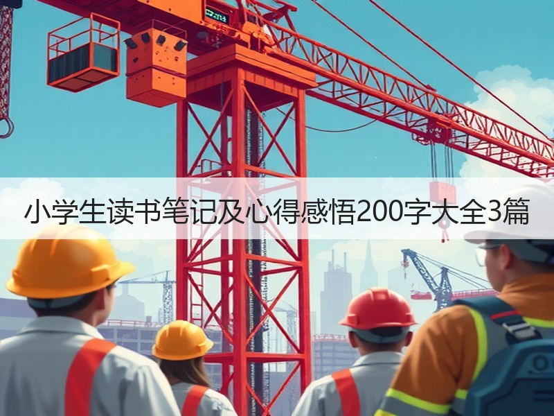 小学生读书笔记及心得感悟200字大全3篇