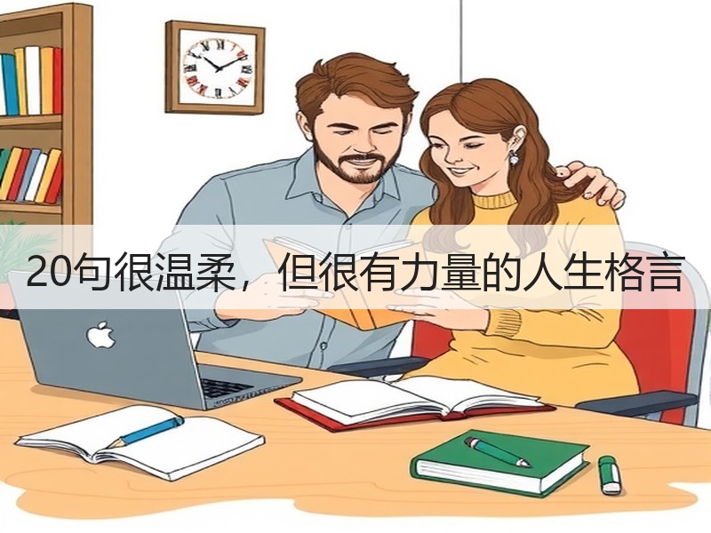 20句很温柔，但很有力量的人生格言