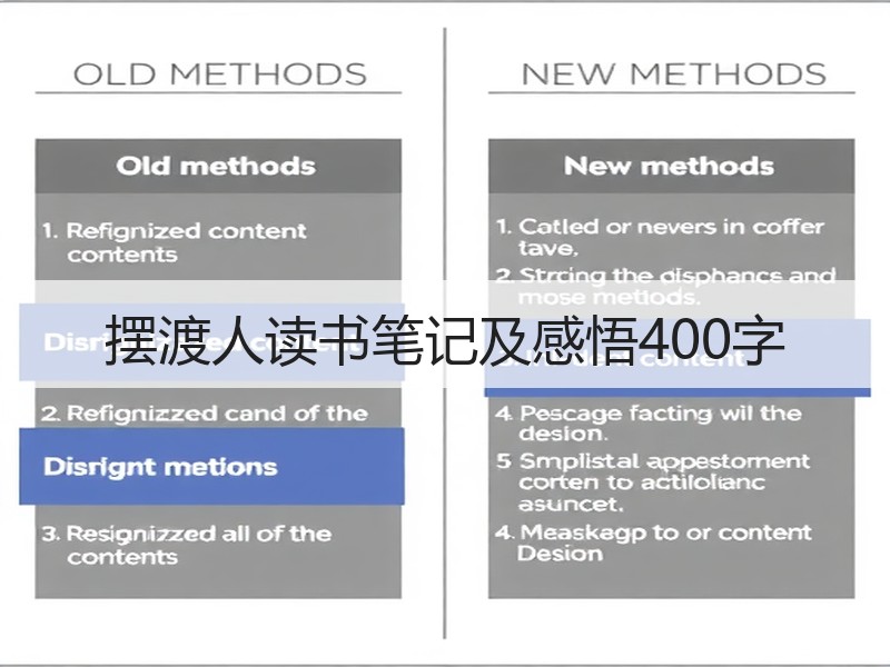 摆渡人读书笔记及感悟400字